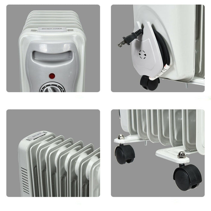 Adjustable Portable Oil Filled Radiator Electric Oil Thermostat Heater