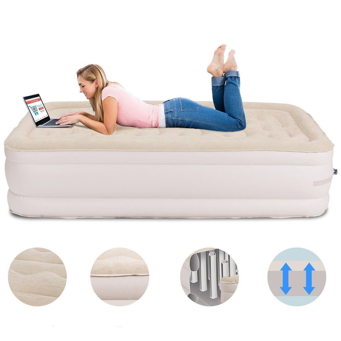 Premium Air Bed Twin Blow Up Air Mattress Inflatable Air Bed Mattress with Pump