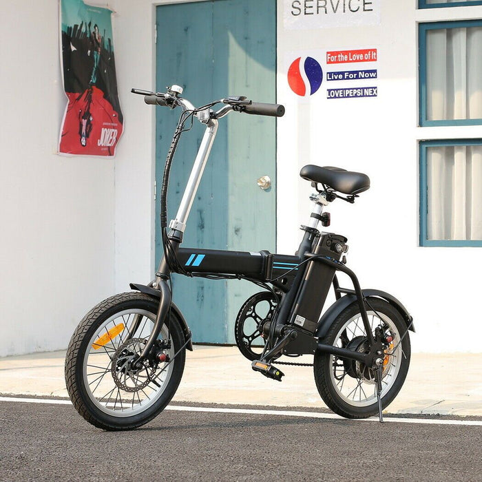 Almighty Folding Electric Bike Commuter Bicycle City Ebike 16"