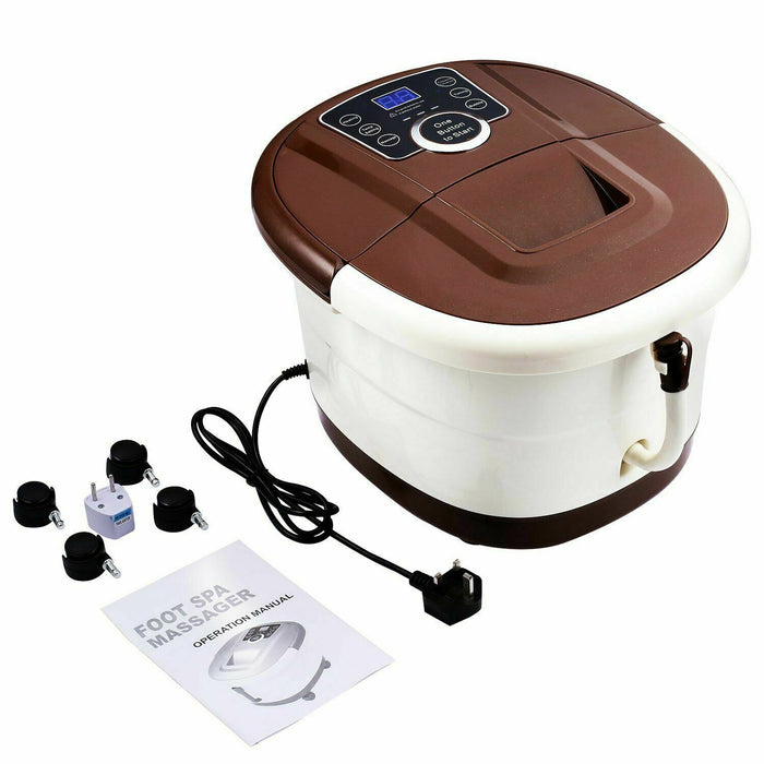 Amazing Foot Spa Bath Massager with Massage Rollers Heat and Bubbles