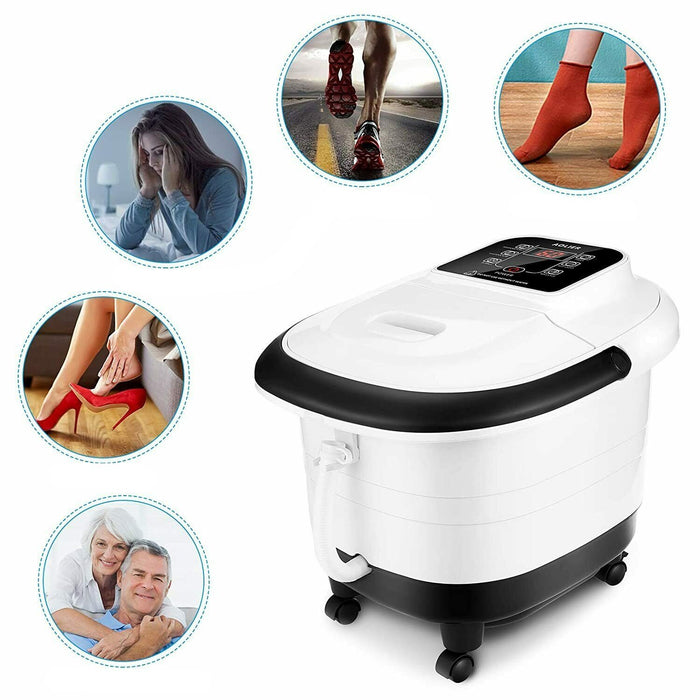 Amazing Foot Spa Bath Massager with Massage Rollers Heat and Bubbles