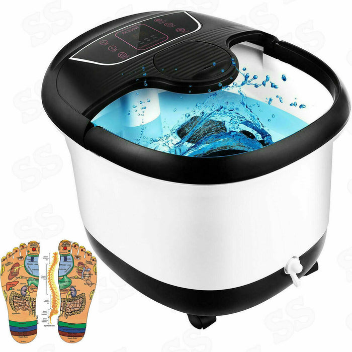 Amazing Foot Spa Bath Massager with Massage Rollers Heat and Bubbles
