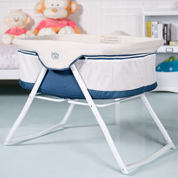 Portable Baby Bassinet Crib Rocking Foldable Sleeper Baby Crib Newborn