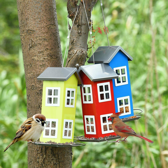 Premium Bird Feeder Outdoor Garden Yard Wild Weatherproof Feeder House