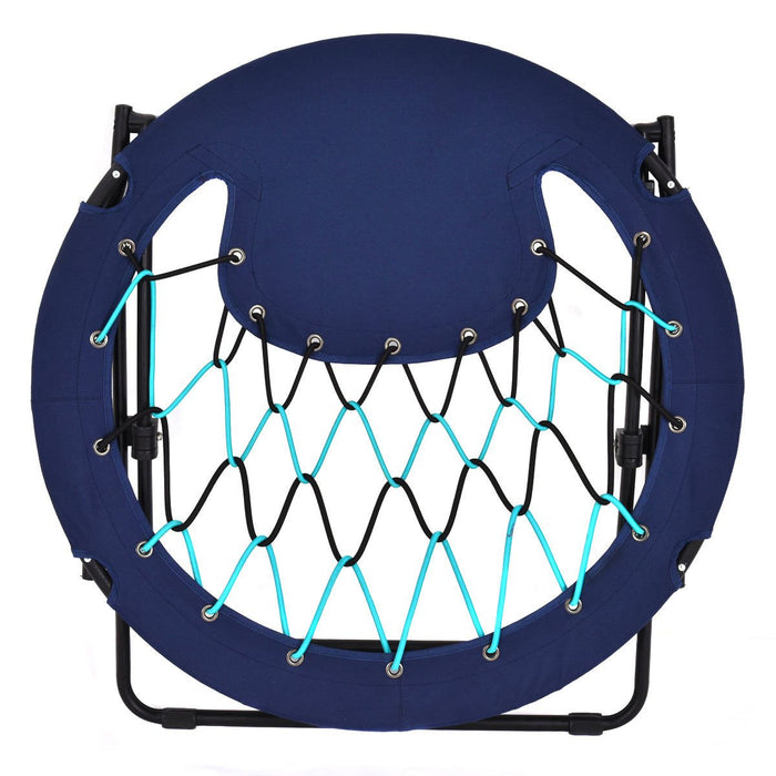 Bungee Web Chair Round Lightweight Portable Folding Chair