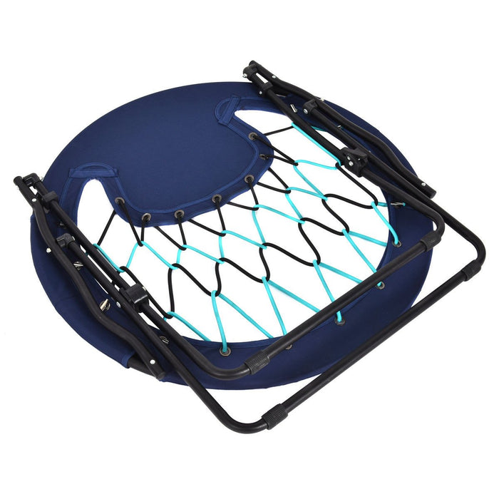 Bungee Web Chair Round Lightweight Portable Folding Chair