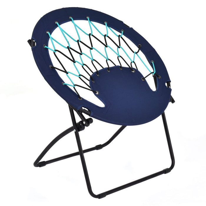Bungee Web Chair Round Lightweight Portable Folding Chair