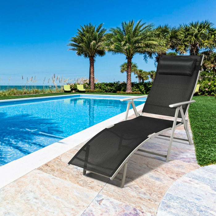 Foldable Chaise Lounge Chair for Indoor and Outdoor