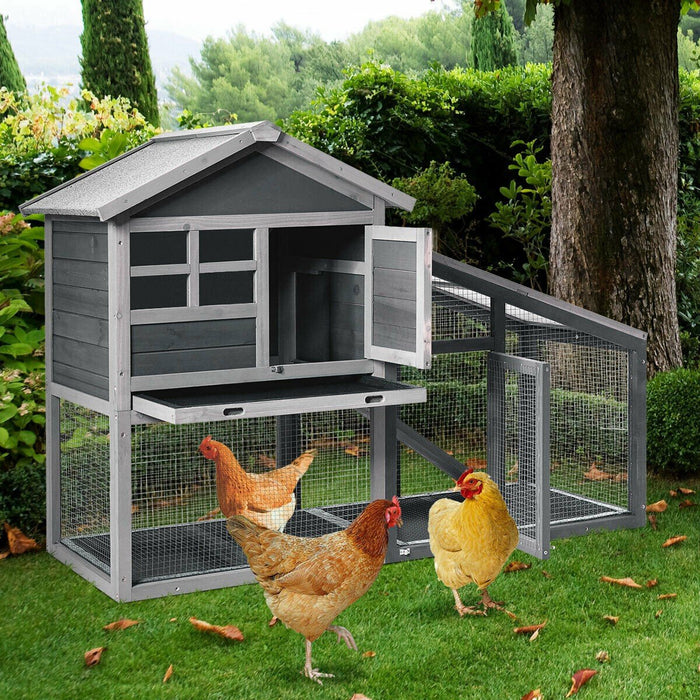 Premium Chicken Coop Large Wooden Chicken House Coup For Indoor & Outdoor