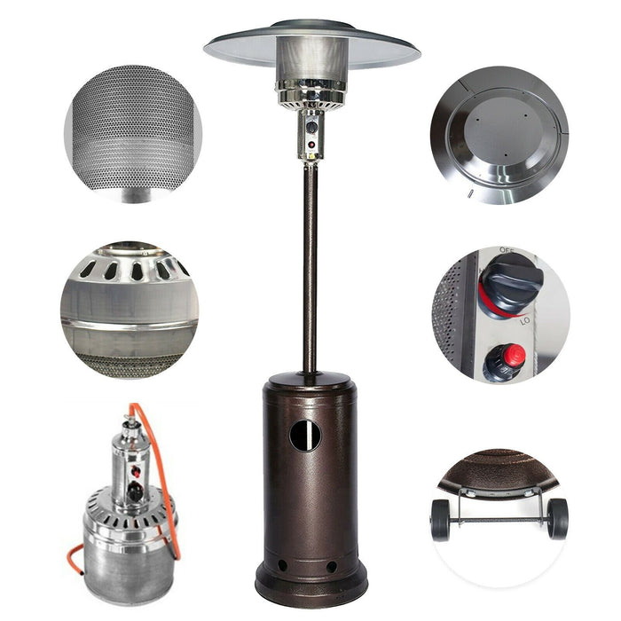 Commercial Outdoor Propane Patio Heater With Wheel
