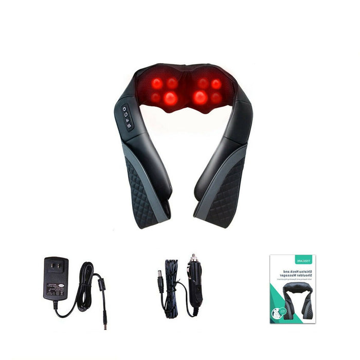 Deep Kneading Shiatsu Neck & Back Massager with Heat