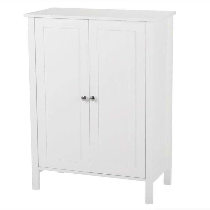 Double Door Adjustable Bathroom Floor Storage Cabinet