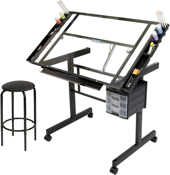 Elite Drawing Desk Adjustable Drafting Desk Drawing Craft Station