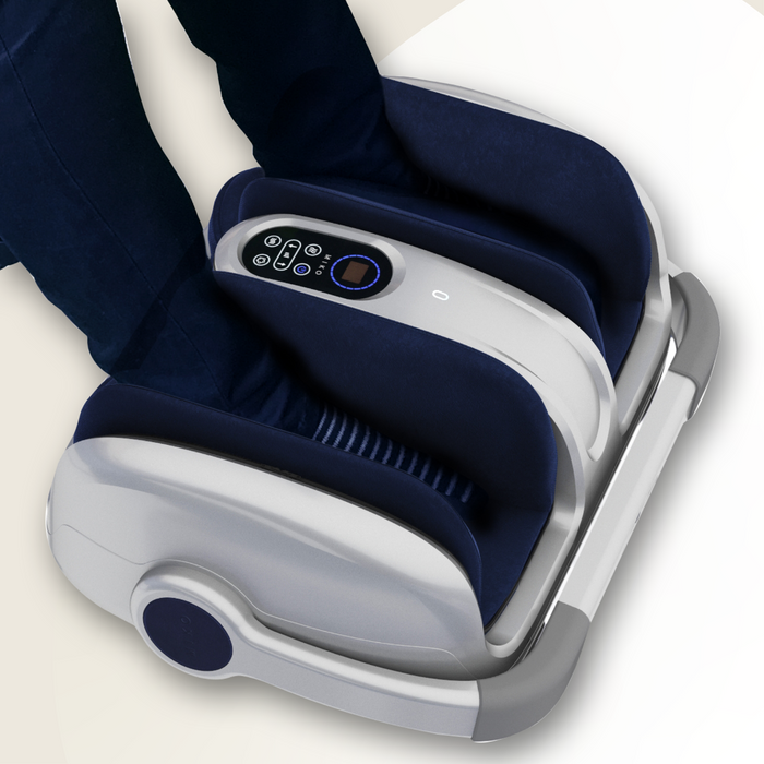 Electric Foot and Leg Massager Therapy Deep Kneading Heat Massager