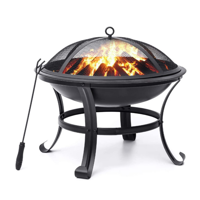 Small Portable Tabletop Fire Pit Bowl 22"