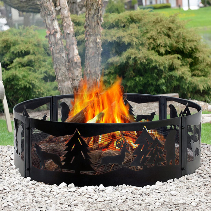 Large Steel Fire Pit Liner Ring Insert 36"
