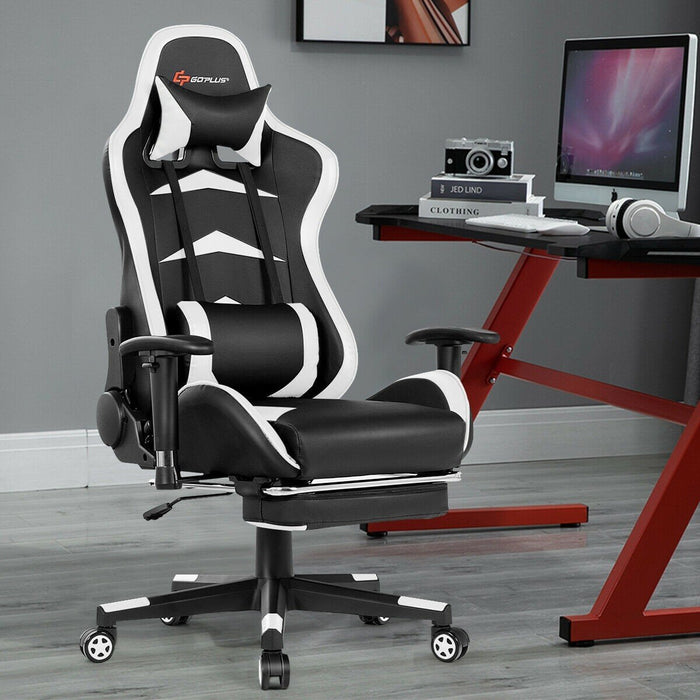 Premium Massage Gaming Chair Shiatsu Office Desk Use with Foot Rest