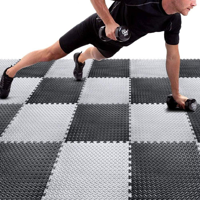 24 Foam Floor Tiles Interlocking Rubber Floor Tiles