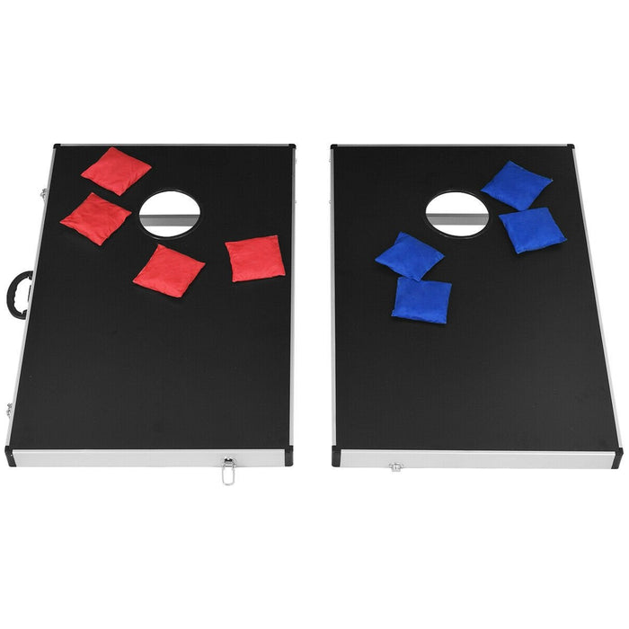 Foldable Cornhole Board Bean Bag Carrying Bag Game Set