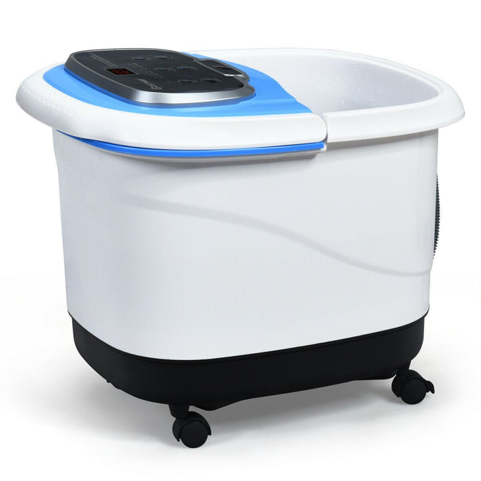 Foot Spa Bath Massager Shiatsu Home Foot Roller Heated Leg Bath Spa Machine
