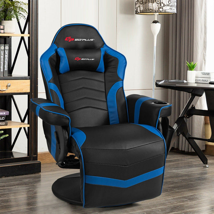 Premium Ergonomic High Back Massage Gaming Chair with Pillow - primeply