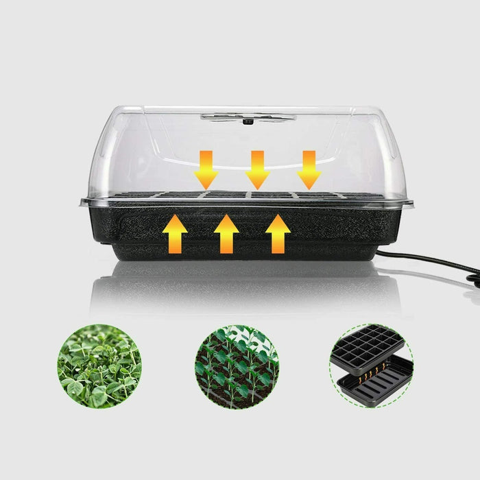 Gardening Seed Starter Kit Thermomstat Combo Heat Map
