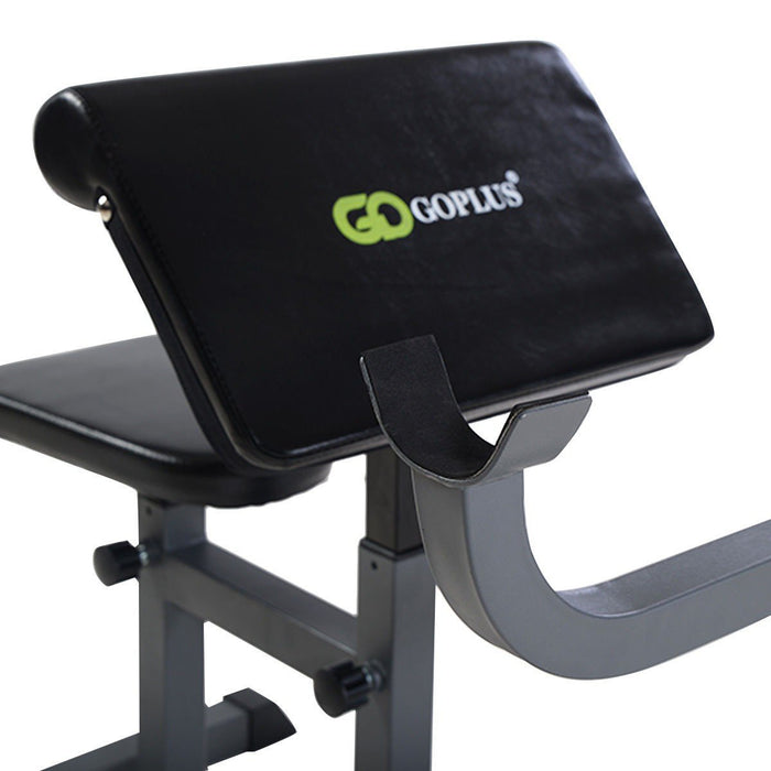Heavy Duty Workout Weight Bench Adjustable Arm Curls