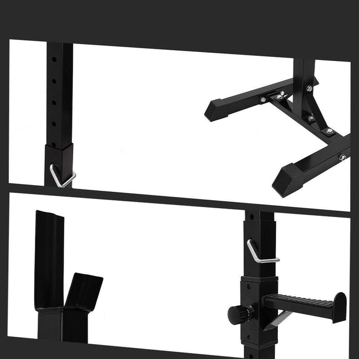 Home Gym Squat Rack Stand Portable Fitness