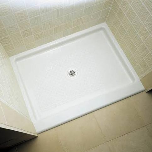 Standard Size Stand Up Solid Surface Shower Tile Base Pan 34" x 34"