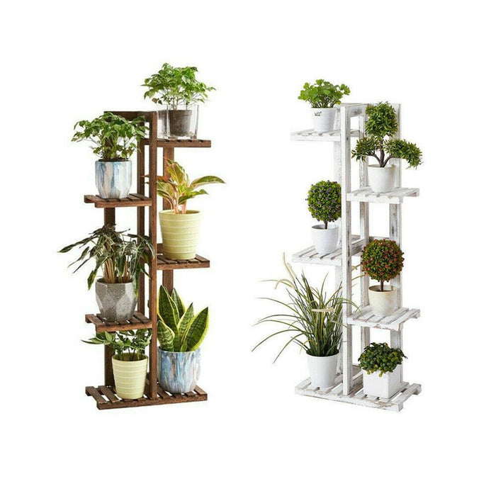 Indoor Outdoor Flower Pot Plant Stand Ladder 5 Tier