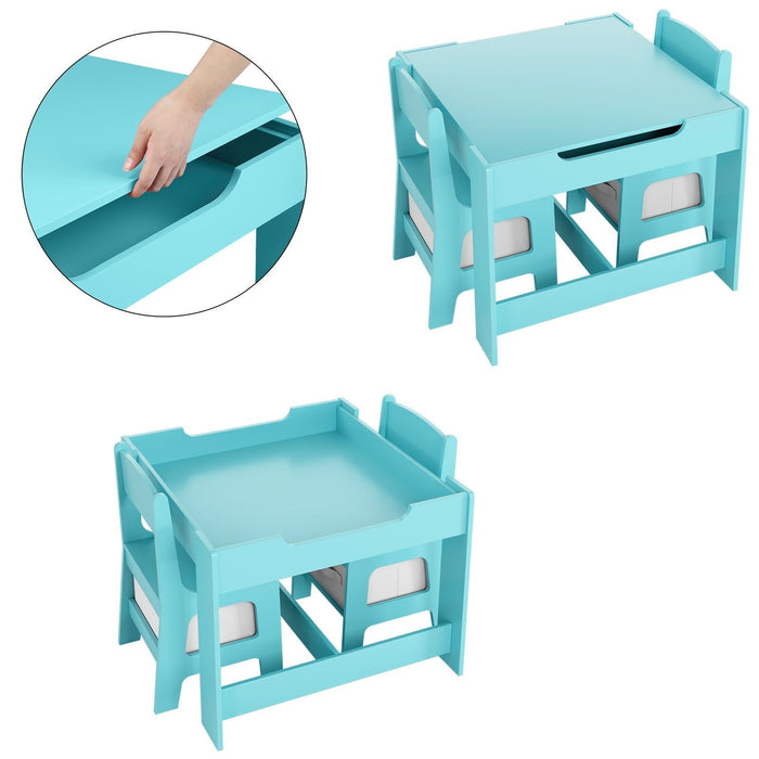 Kids Adjustable Desk Children Art Homework School Desk Chair Set