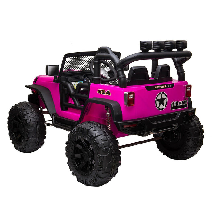 Kids Ride On Truck Motorized Children Power Car Pink