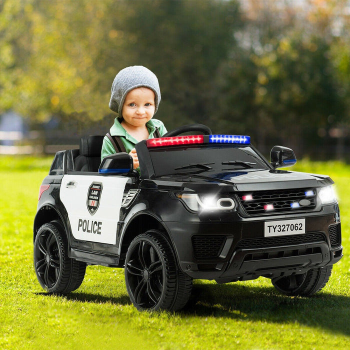 Police Car Kids Electric Car Motorized Power Wheel Ride On Car Toy with Mp3 - primeply