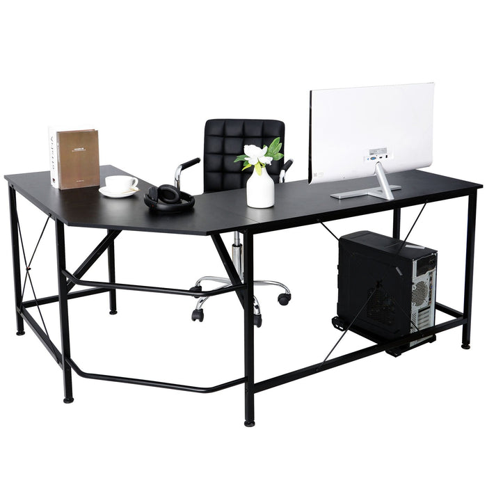 L Shaped Computer Gaming Table Work Station