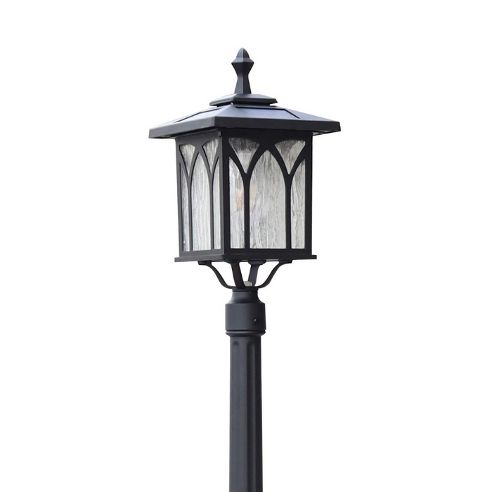 Premium Outdoor Solar Yard Light Lamp Post Fixture
