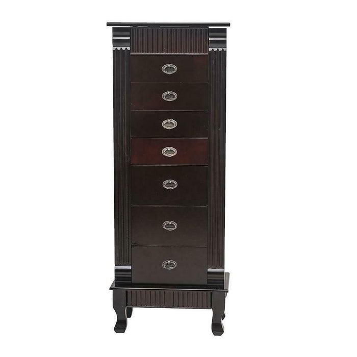 Large Jewelry Cabinet Armoire Free Standing Modern Organizer