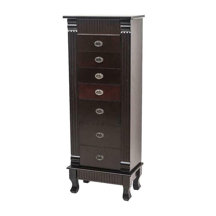 Large Jewelry Cabinet Armoire Free Standing Modern Organizer