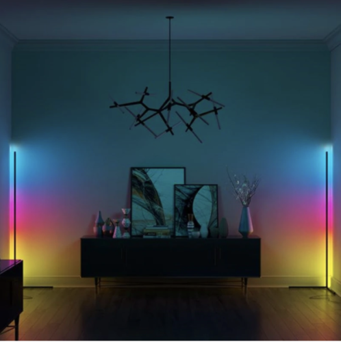 Luminisce Modern Corner LED Floor Lamp Color Changing Standing Light