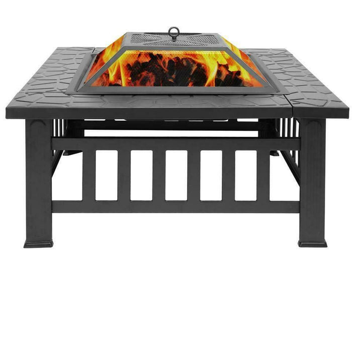 Premium Firepit Table Natural Outdoor Patio Coffee Deck Fire Pit