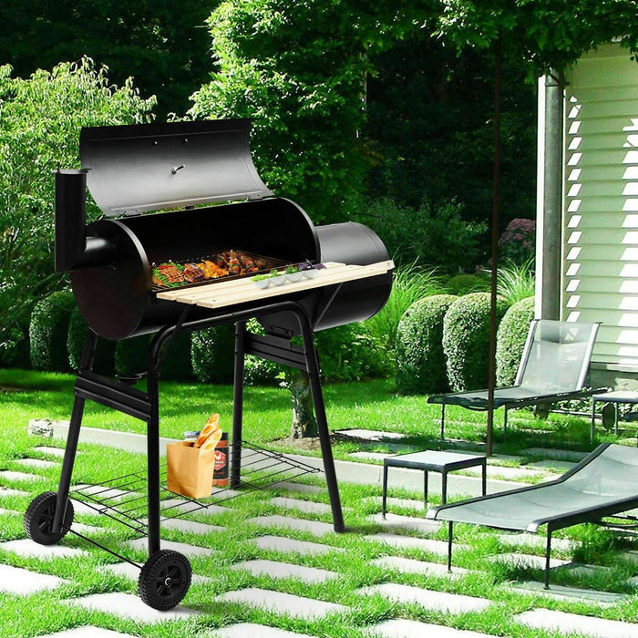 Outdoor Charcoal BBQ Grill Smoker Pit Backyard Home Garden