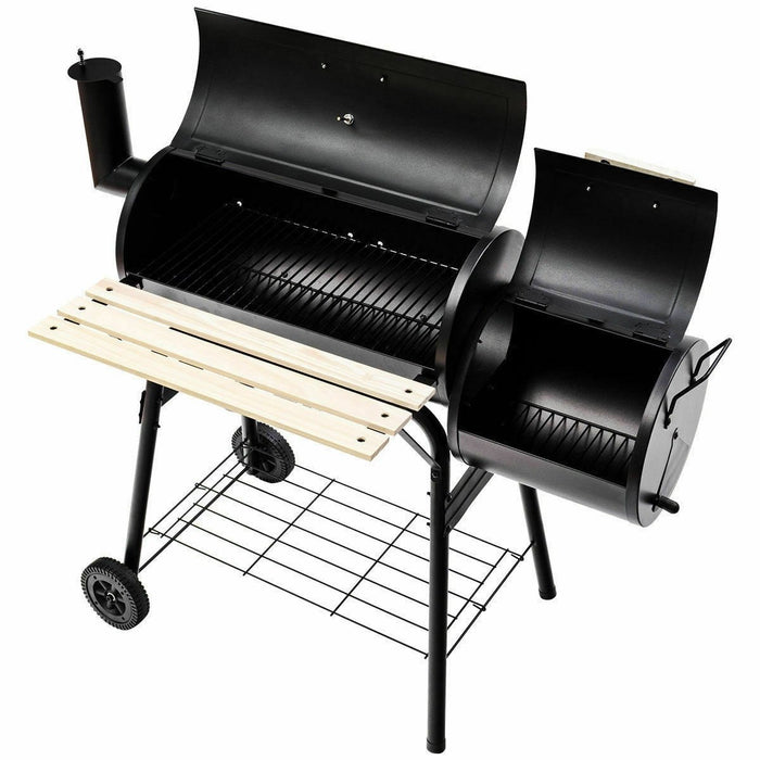 Outdoor Charcoal BBQ Grill Smoker Pit Backyard Home Garden