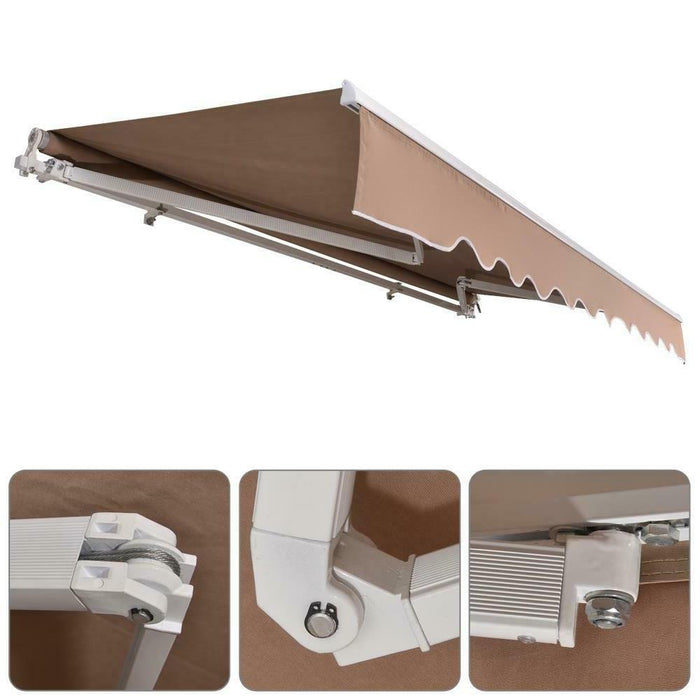 Outdoor Patio Awning Retractable Sunshade