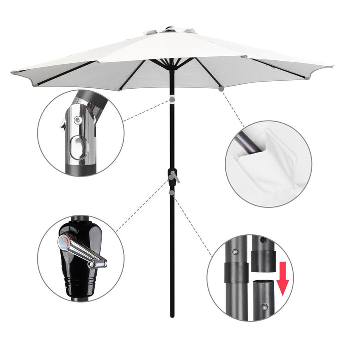 Outdoor Patio Table Umbrella Sun Shade 9ft