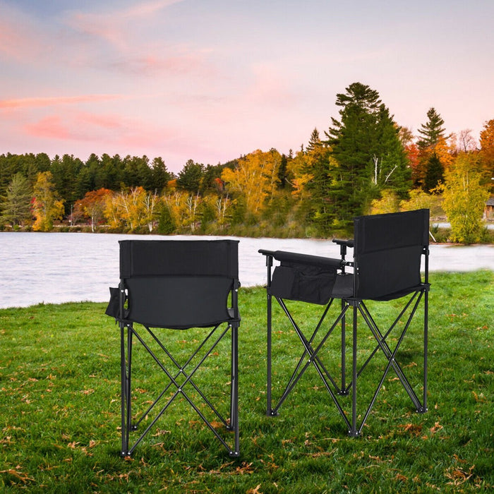 Outdoor Portable Camping Lightweight High Beach Chair 38"