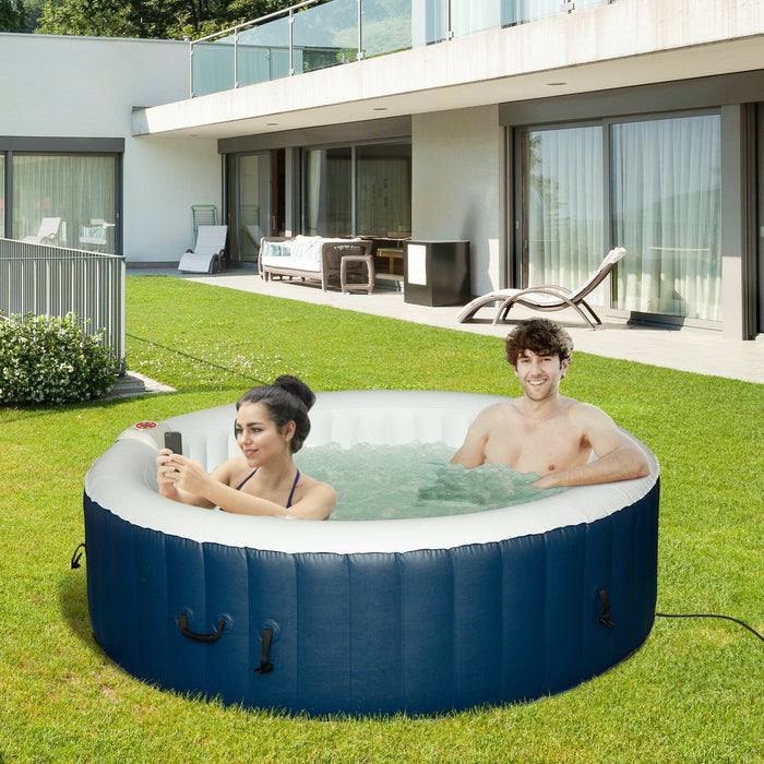 Outdoor Round Portable Inflatable 4 Person Hot Tub Spa
