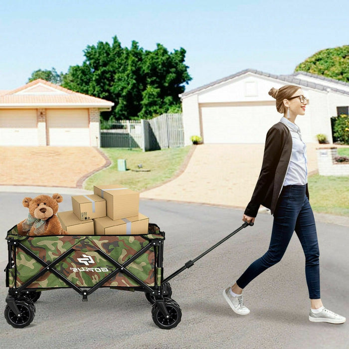 Outdoor Travel Collapsible Folding Wagon Cart