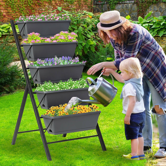 Outdoor Vertical Raised Garden Vegetable Planter Box