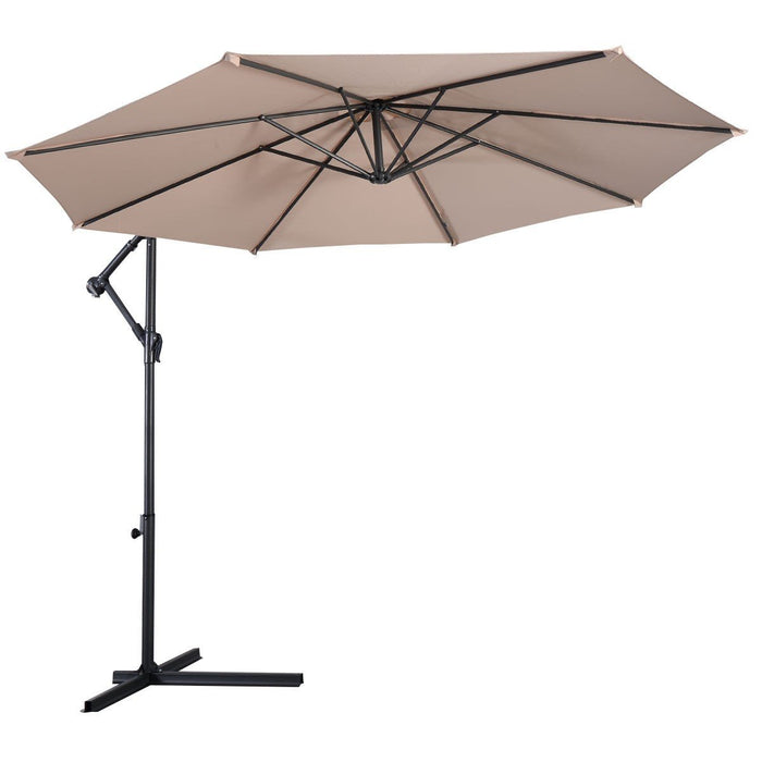 Patio Umbrella Outdoor Backyard Garden Solar Umbrella Sun Shade Cover
