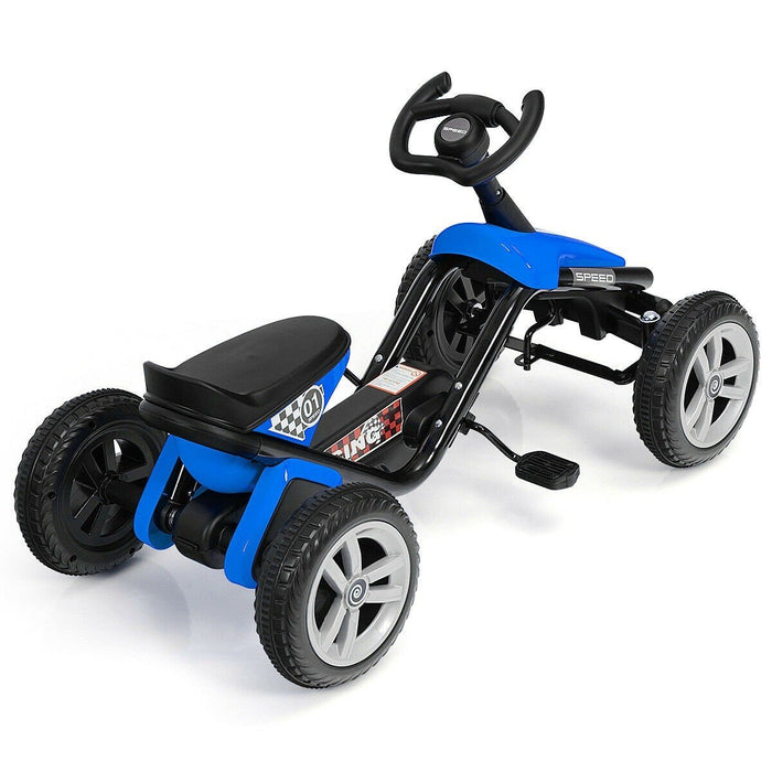 Premium Pedal Car Powered Ride on Racer Car 4 Wheel for Kids