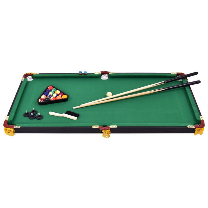 Portable Billiard Pool Table Mini Small Indoor Outdoor Pool Game Set 47"